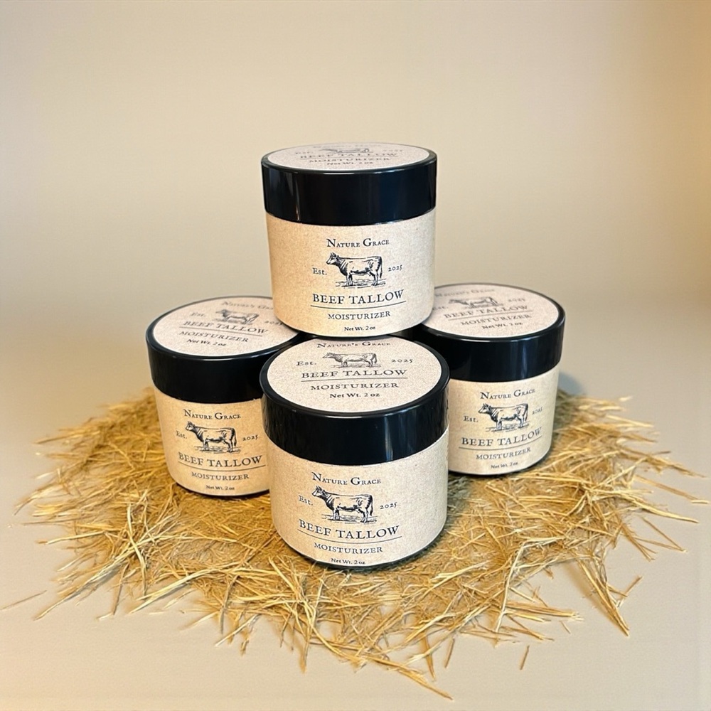 Beef Tallow Moisturizer with Chamomile-Calendula.